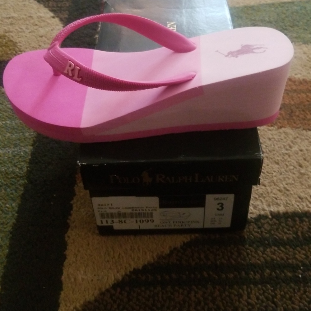 GIRLS RALPH LAUREN POLO WEDGES